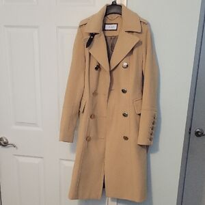 Calvin Klein Classic Camel Trench Coat